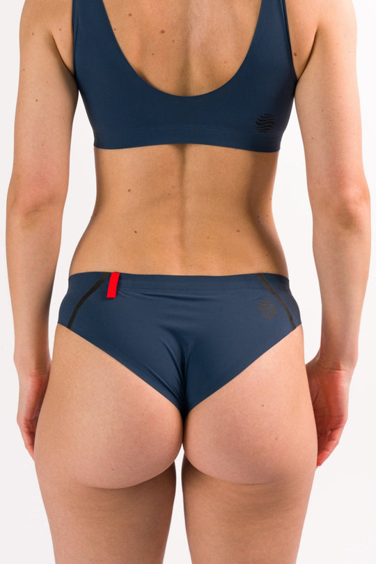 Abyss Blue Sport Bikini Bottoms 03 Back